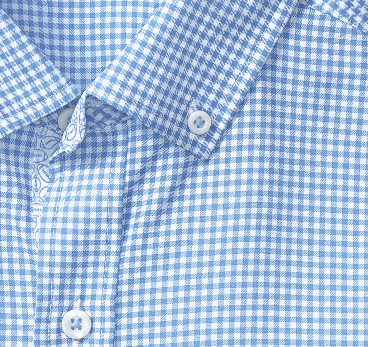 Game Day XC+™ Long-Sleeve Gingham Shirt - Light Blue