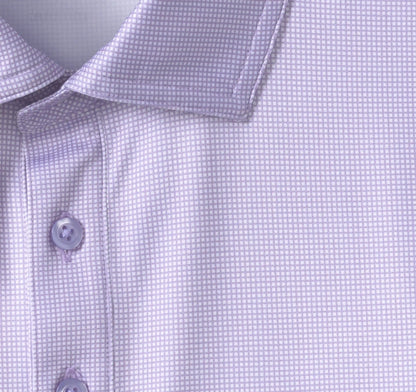 XC+™ Ace Performance Polo - Violet/White Gingham