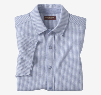 Bennett Short-Sleeve Shirt - Light Blue Gingham