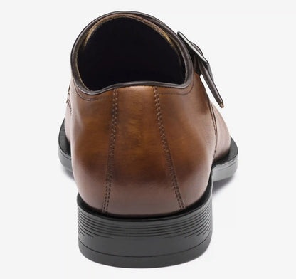 Redford Single Buckle Monk - Tan Hand-Finished Full-Grain Leather