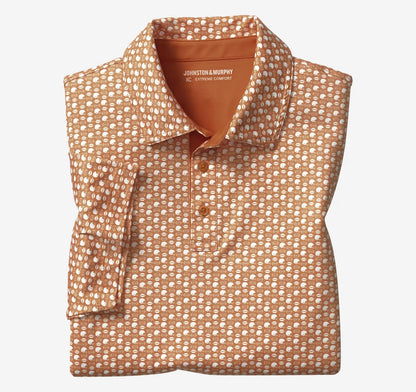 Game Day XC+™ Helmet-and-Football Print Polo - Rust
