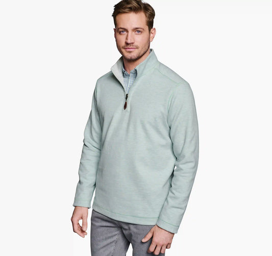 Reversible Solid Quarter-Zip - Mint