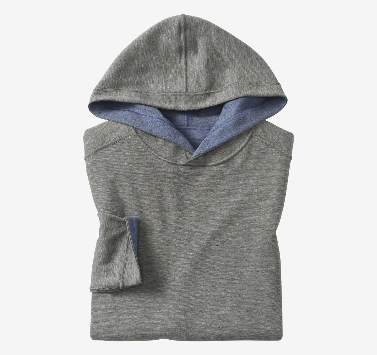 Icon Reversible Hooded Pullover - Blue/Gray