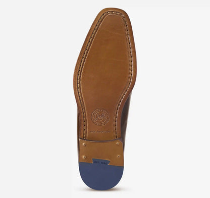 Arrister Moc Toe Lace-Up - Tan Italian Full-Grain Leather