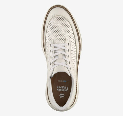Hayden Stretch Lace U-Throat - White Full-Grain Leather