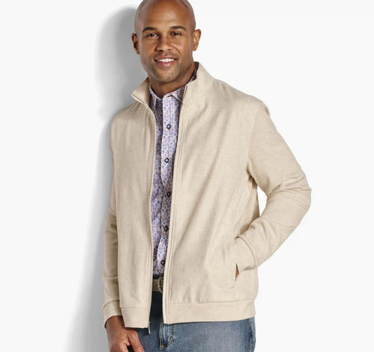 Twill Full-Zip - Oatmeal