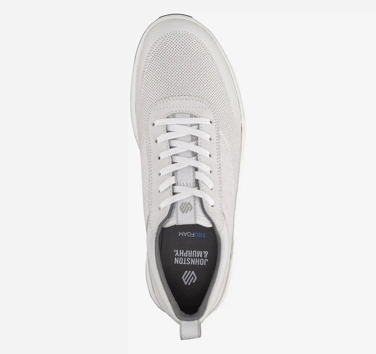 Lucas U-Throat - White Full-Grain Leather/Suede
