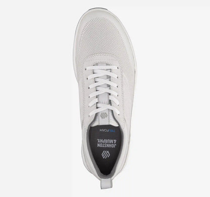 Lucas U-Throat - White Full-Grain Leather/Suede