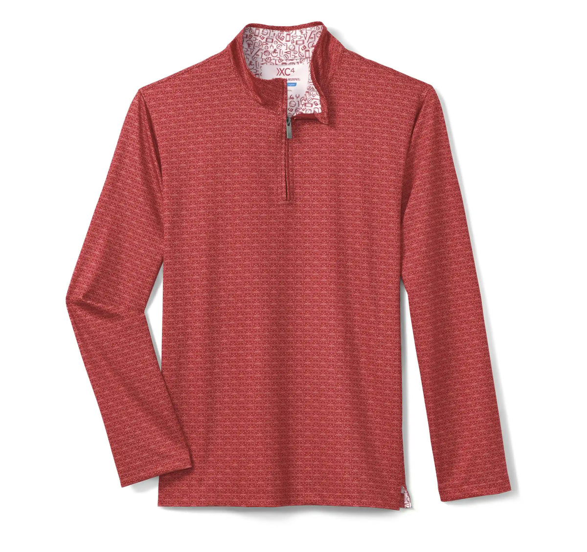 Game Day XC4® Plays Print Quarter-Zip - Red