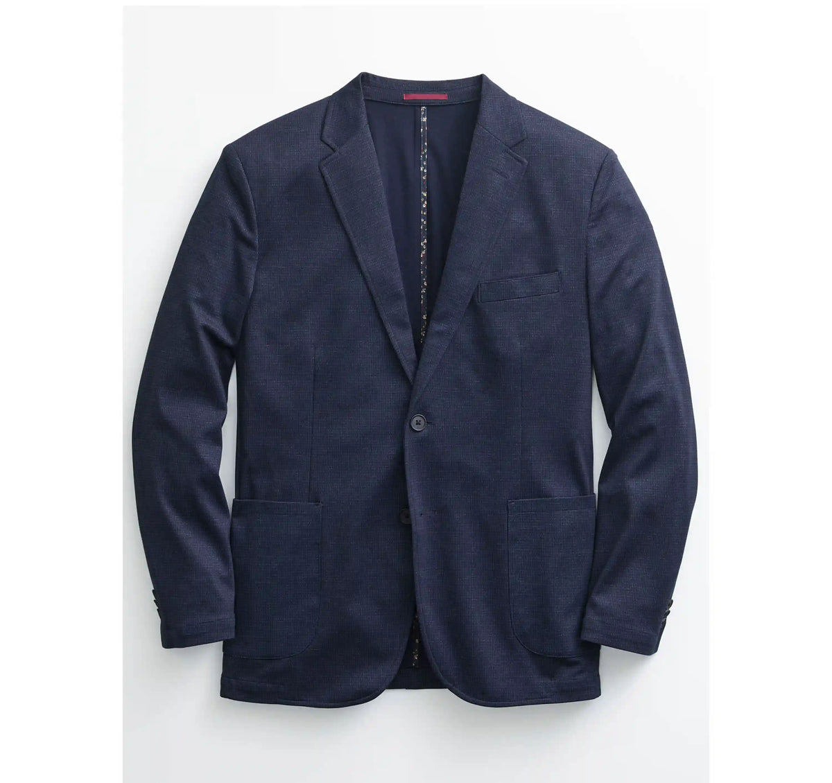 XC Flex® Pinnacle Knit Blazer - Navy Micro Houndstooth