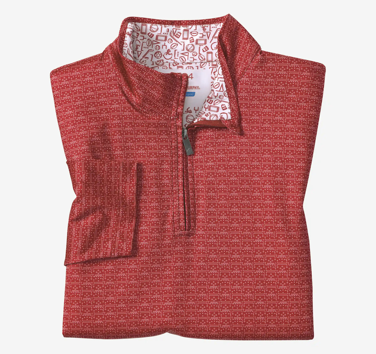 Game Day XC4® Plays Print Quarter-Zip - Red