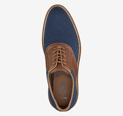 Upton Knit Saddle - Navy Knit/Tan Full Grain