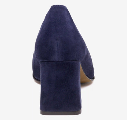 Whitney Pump - Navy Kid Suede