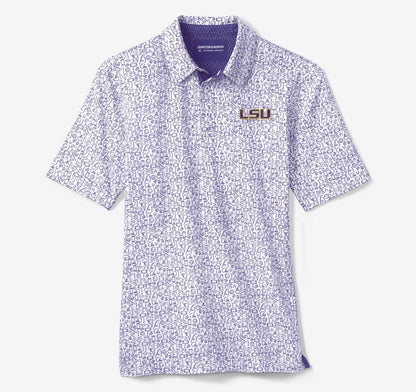 Collegiate XC+­™ Multi Sport Print Polo - LSU - Purple