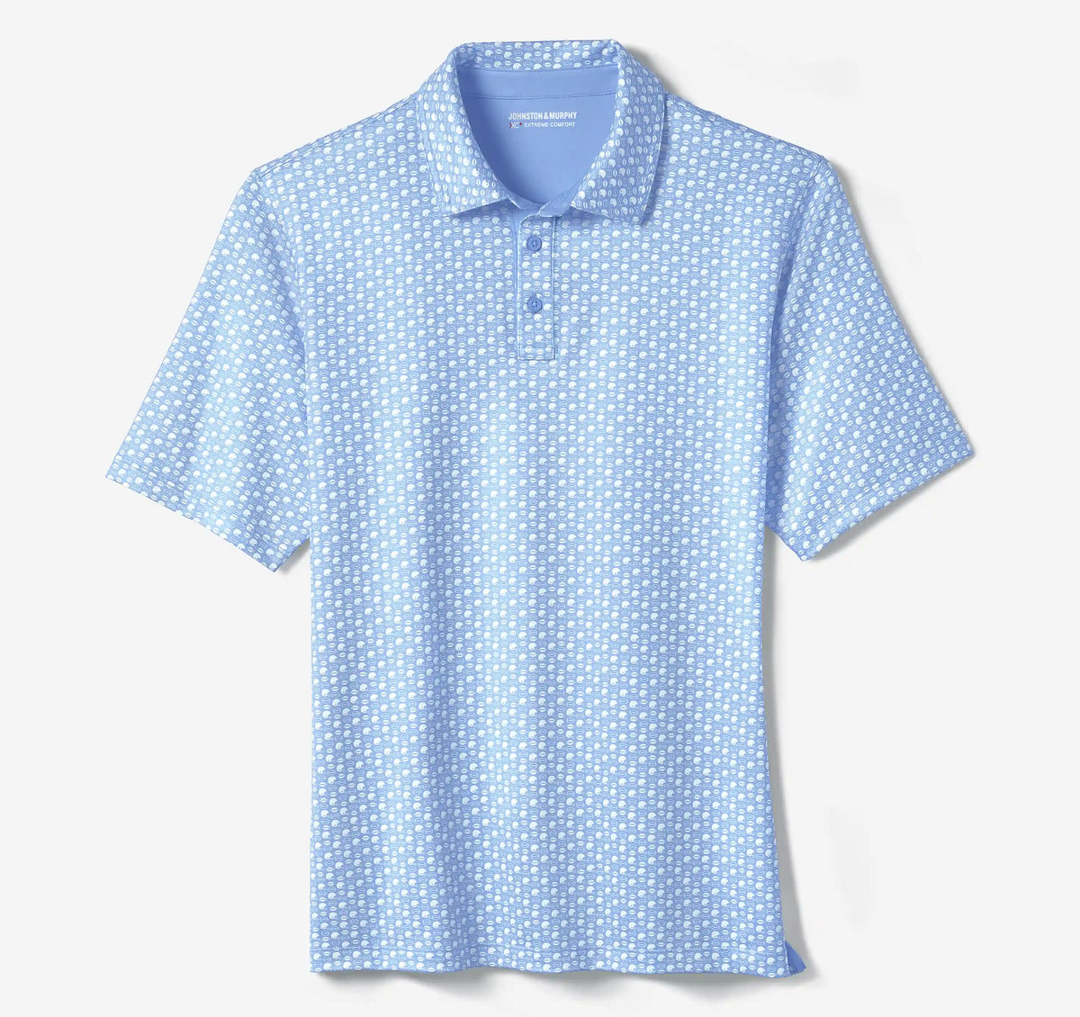 Game Day XC+™ Helmet-and-Football Print Polo - Light Blue