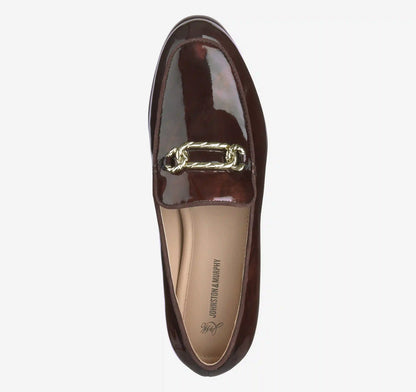 Ali Chain Loafer - Dark Brown Brushed Italian Patent Leather