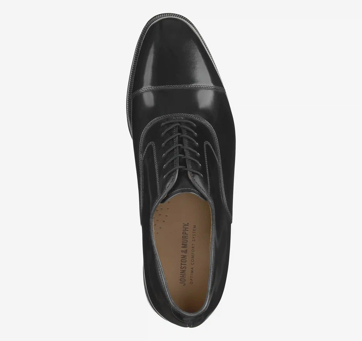 Melton Cap Toe - Black Calfskin