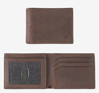 Rhodes Billfold Wallet - Brown Bomber Leather