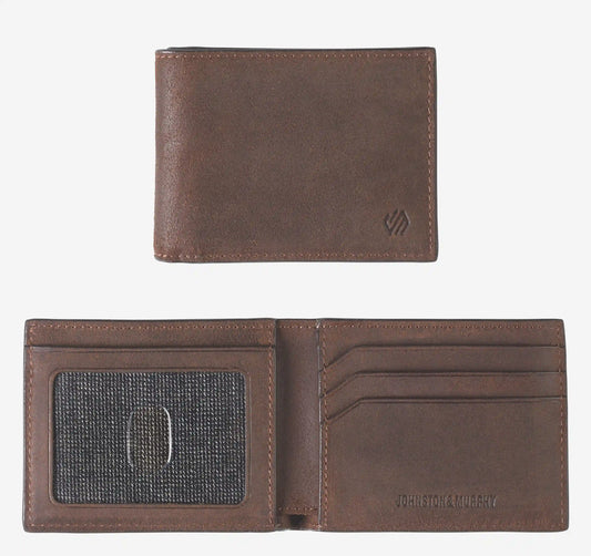 Rhodes Billfold Wallet - Brown Bomber Leather