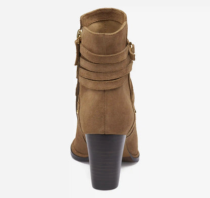 Amy Belted Bootie - Whiskey Suede