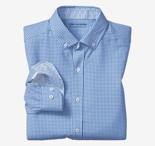 Game Day XC+™ Long-Sleeve Gingham Shirt - Royal
