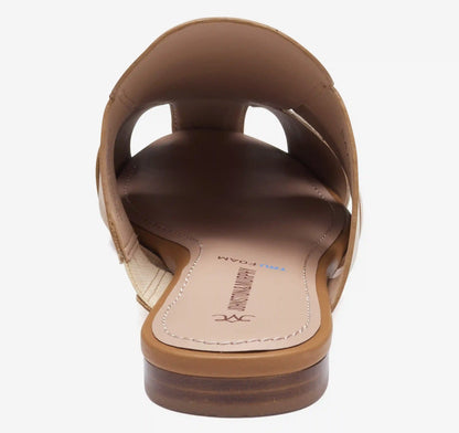 Claire Fisherman Mule - Tan Multi Nappa Leather