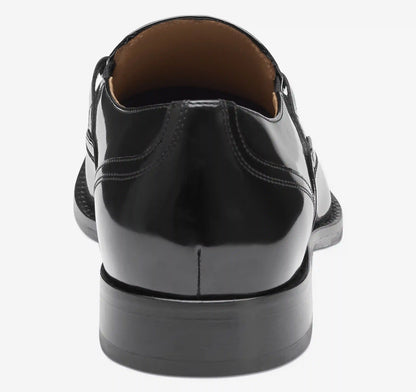 Richland Plain Toe Bit Loafer - Black Brush-Off Leather