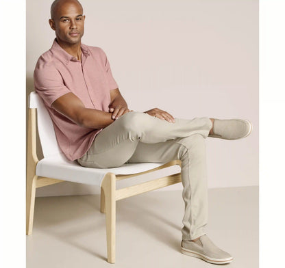 Bennett Short-Sleeve Shirt - Pink Honeycomb