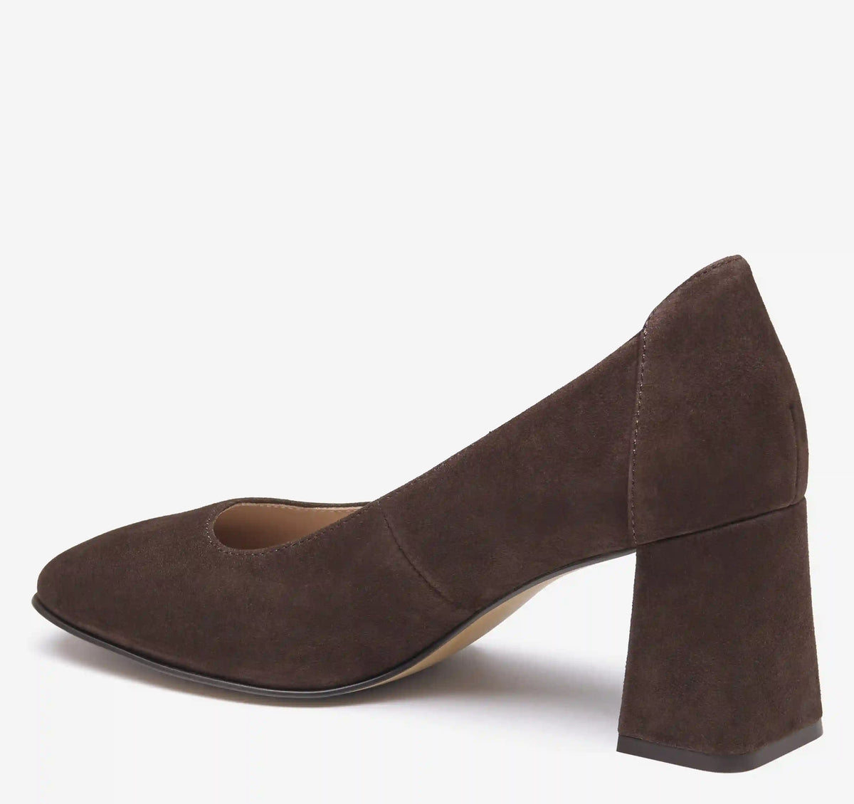 Whitney Pump - Chocolate Kid Suede