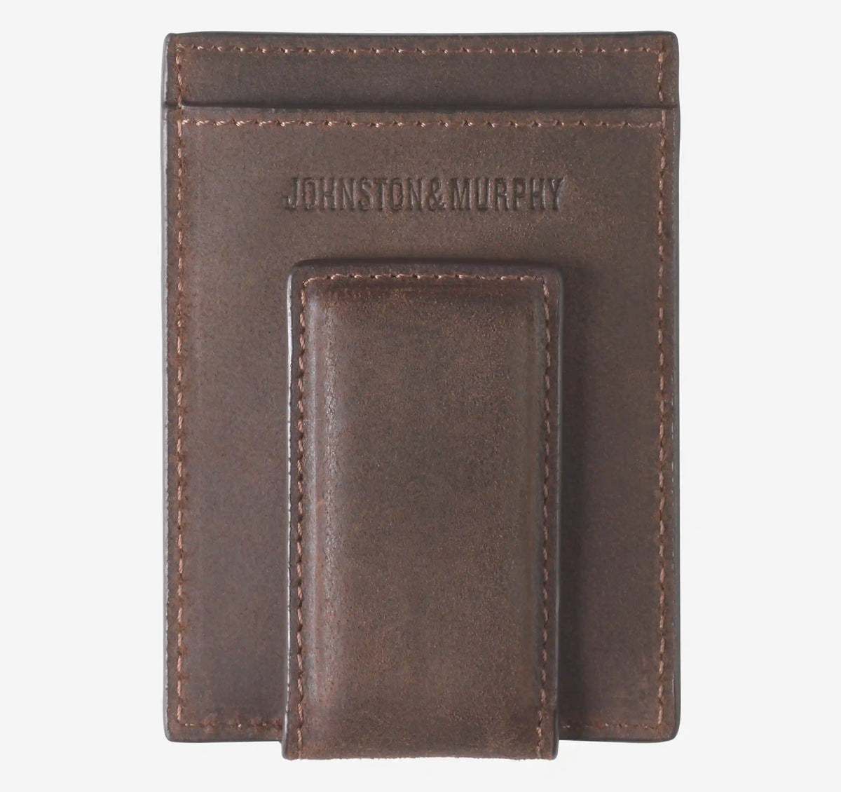 Rhodes Front Pocket Wallet - Brown Bomber Leather