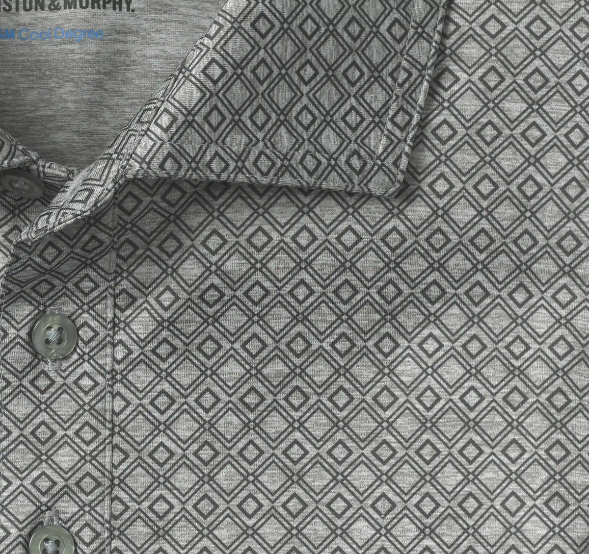 XC4® Performance Print Polos + Cool Degree® - Gray Diamonds