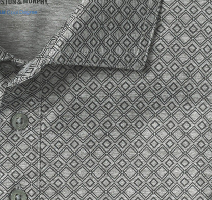 XC4® Performance Print Polos + Cool Degree® - Gray Diamonds