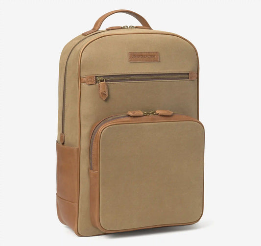 Rhodes Backpack - Camel Antique Cotton/Tan Full Grain