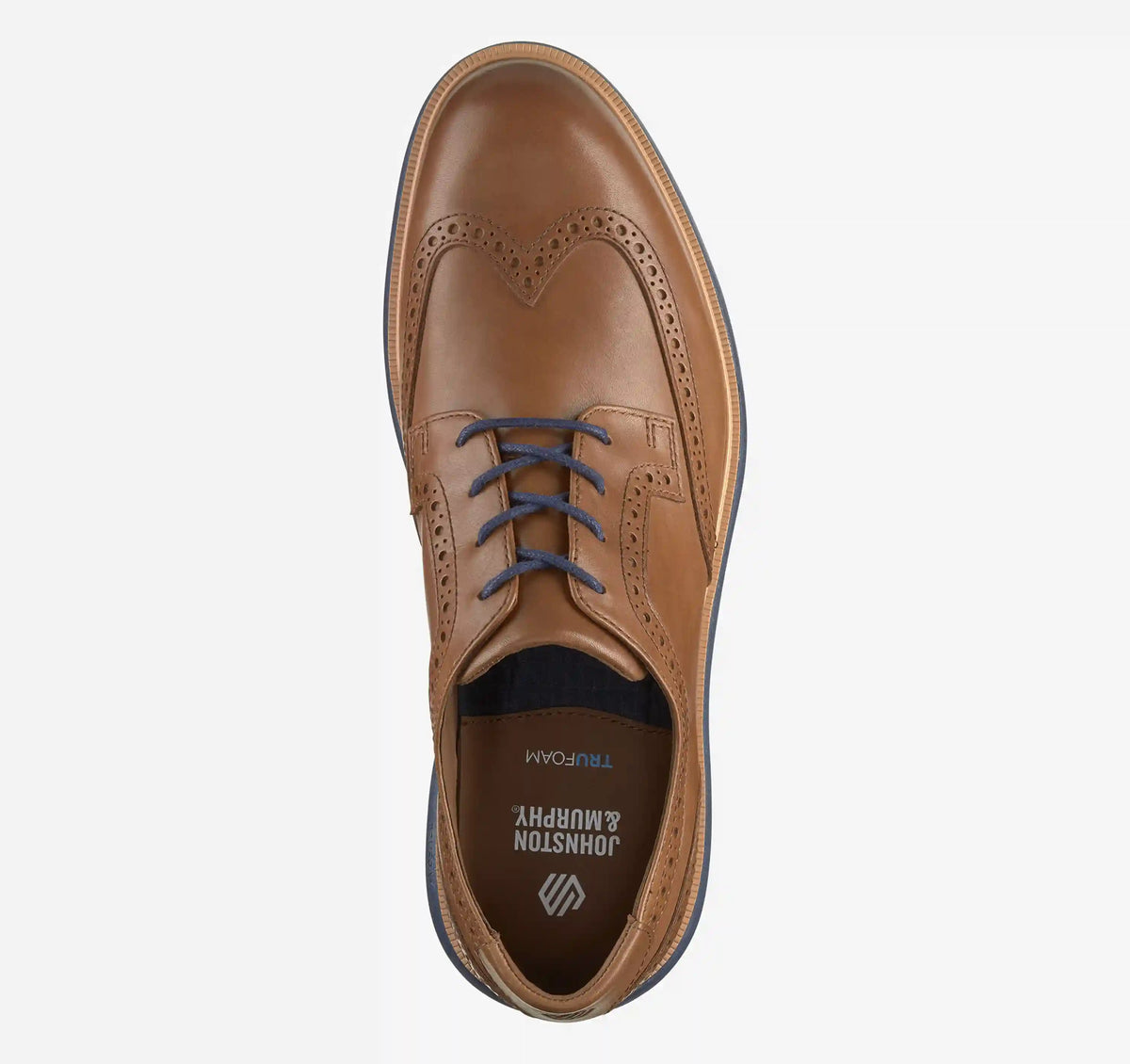 Larkin Wingtip - Tan Italian Calfskin