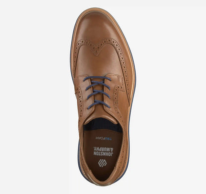 Larkin Wingtip - Tan Italian Calfskin