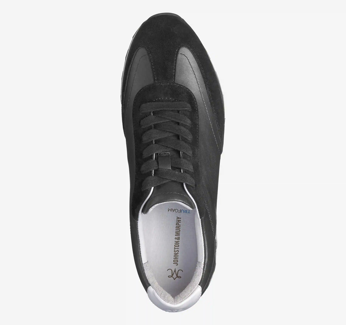 Piper T-Toe Lace-Up - Black Nappa Leather/Suede