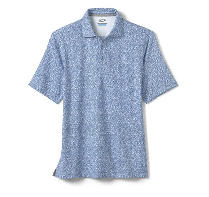 XC4® Performance Print Polos + Cool Degree® - White/Navy Boat