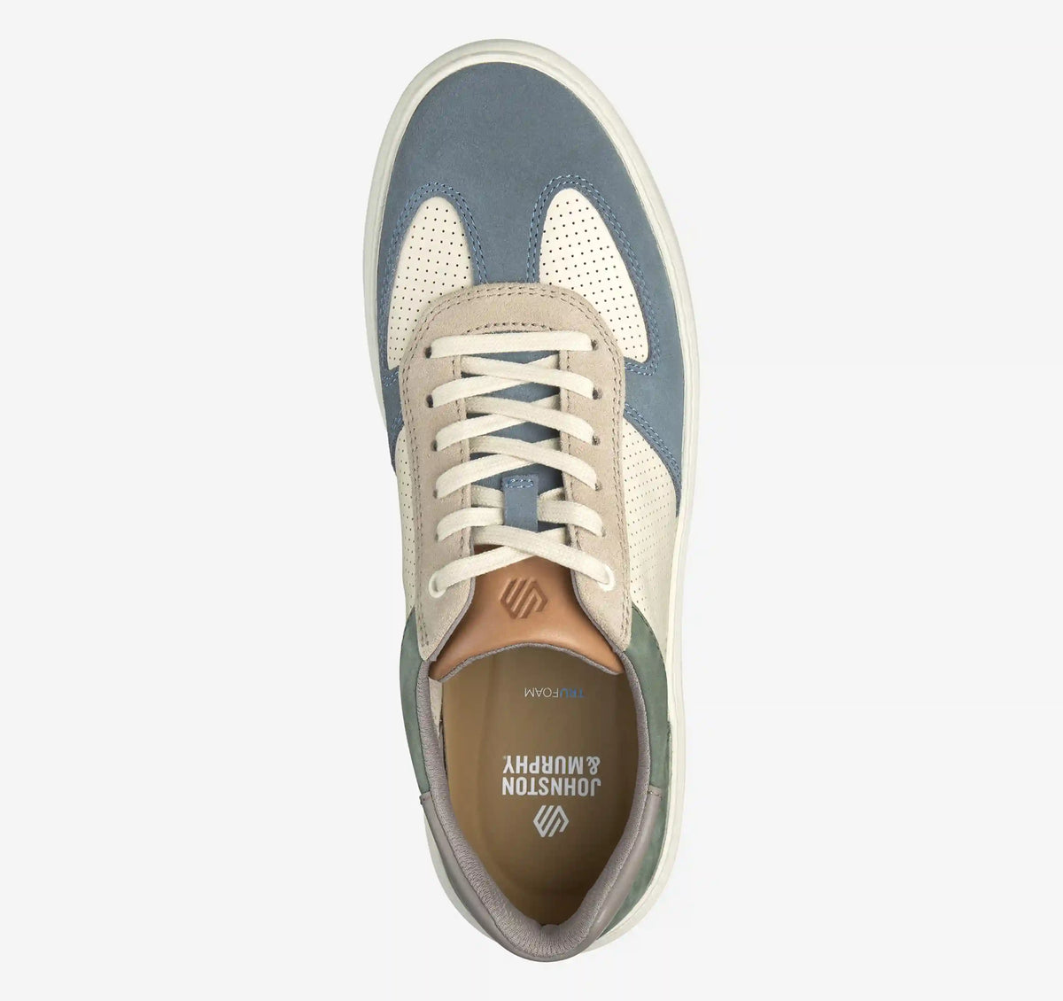 Anders T-Toe - Blue/Green Suede/White Full-Grain Leather