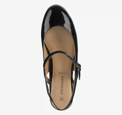 Sienna Mary Jane Slingback - Black Patent Leather