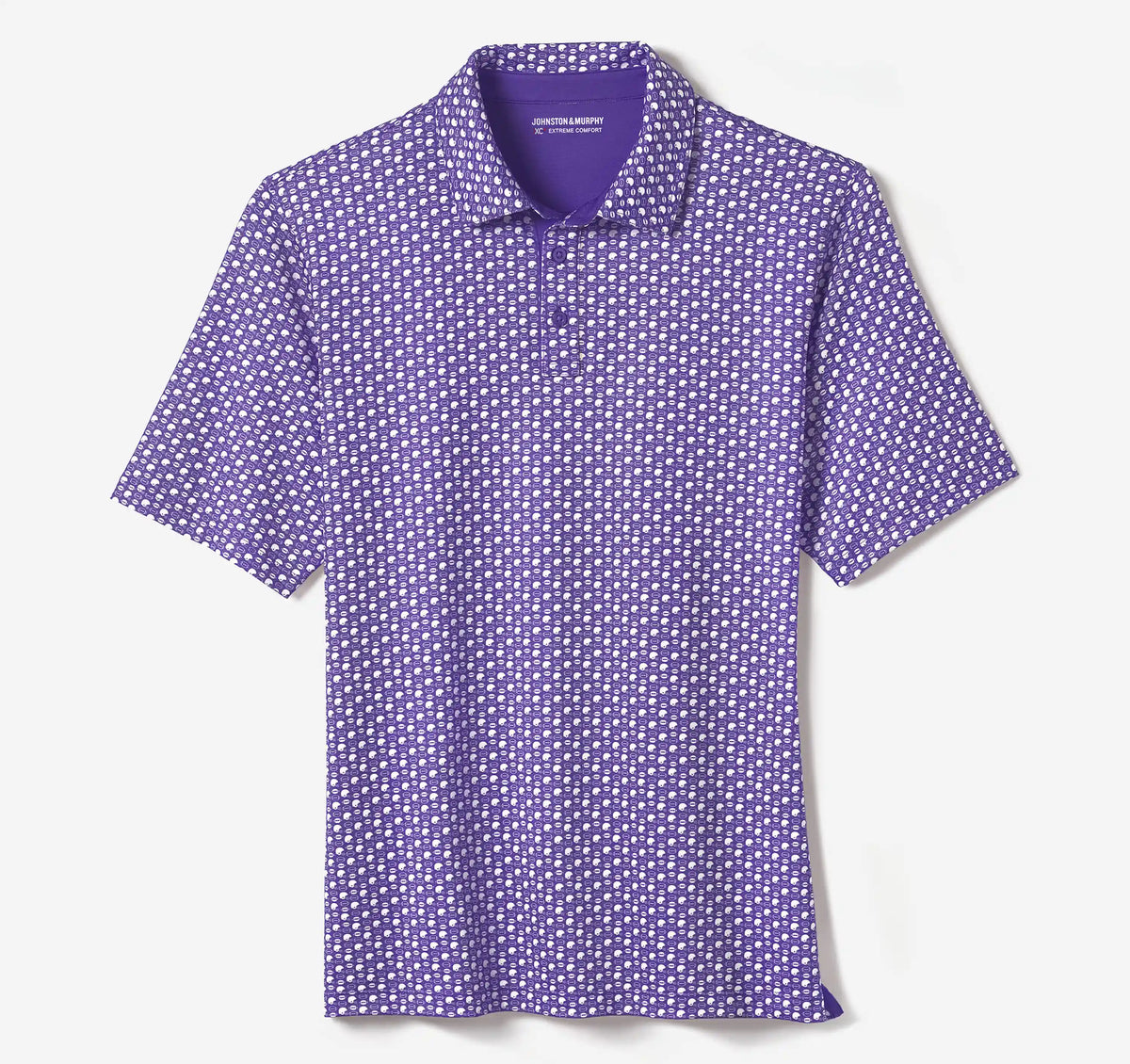 Game Day XC+™ Helmet-and-Football Print Polo - Purple