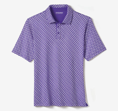 Game Day XC+™ Helmet-and-Football Print Polo - Purple