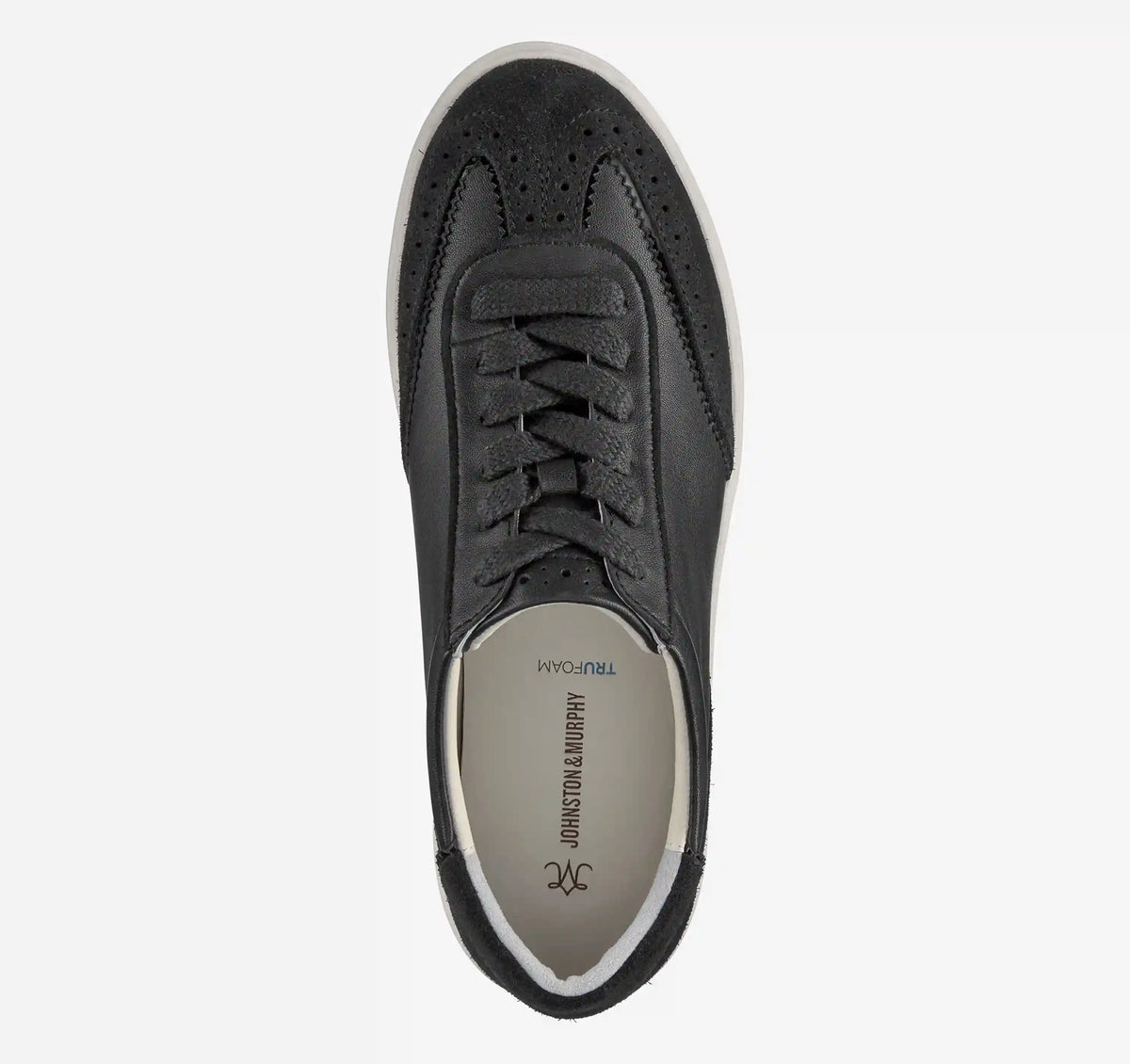 Cammie T-Toe Lace-Up - Black Glove Leather/Suede