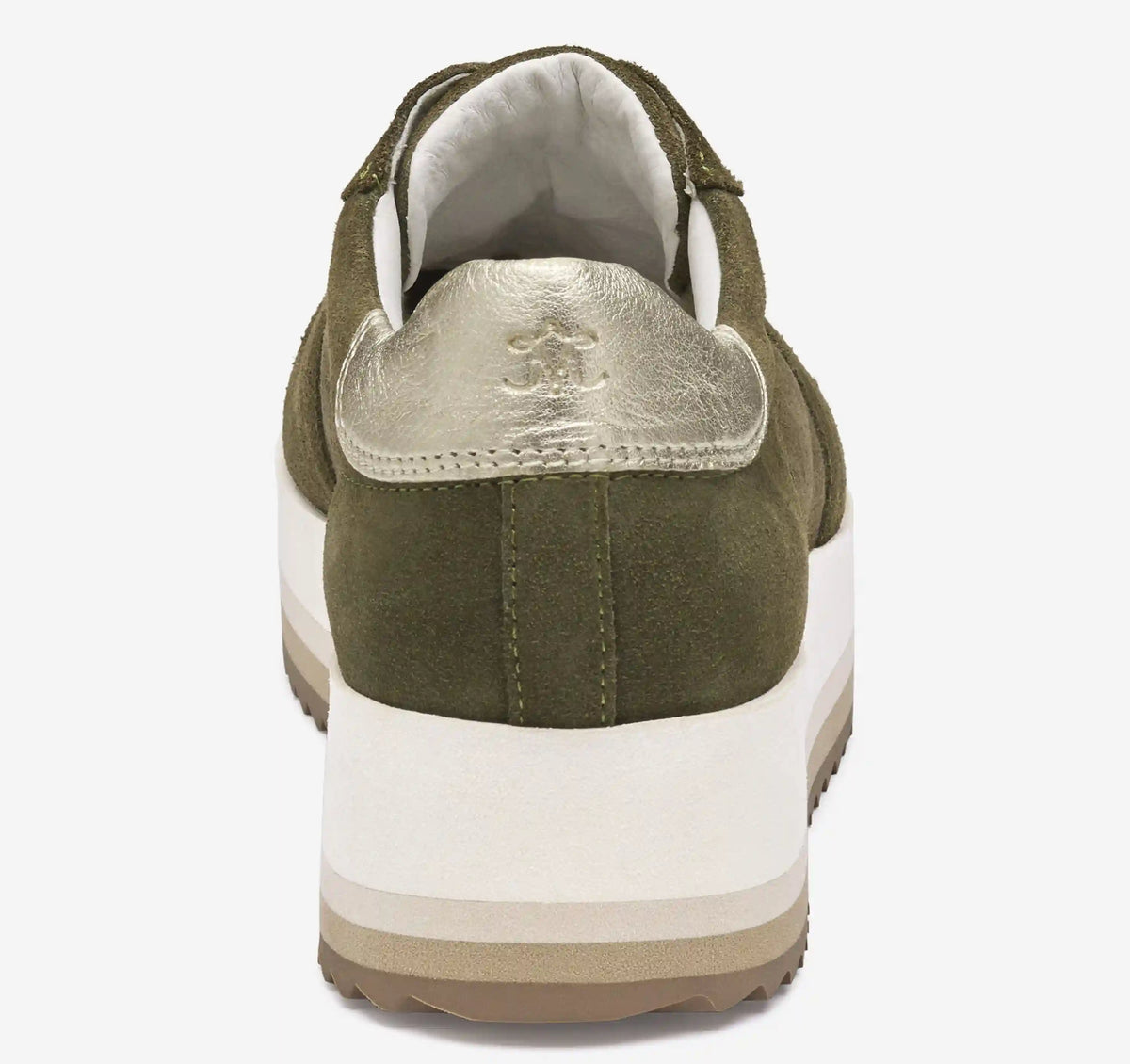 Gracie Colorblock Lace-Up - Olive Suede/Italian Metallic Kid Suede