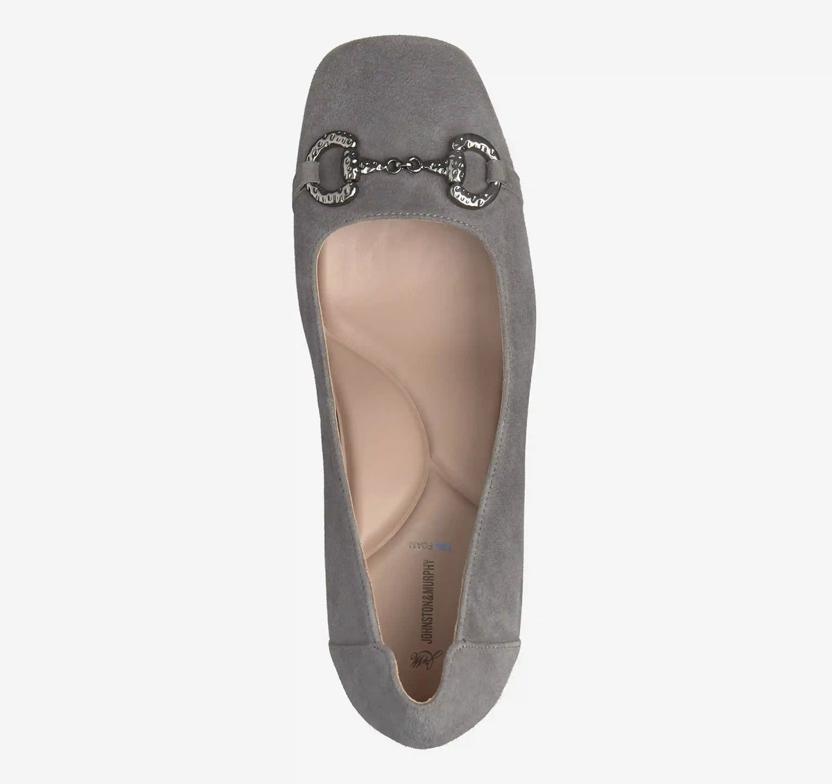 Whitney Bit Pump - Charcoal Kid Suede