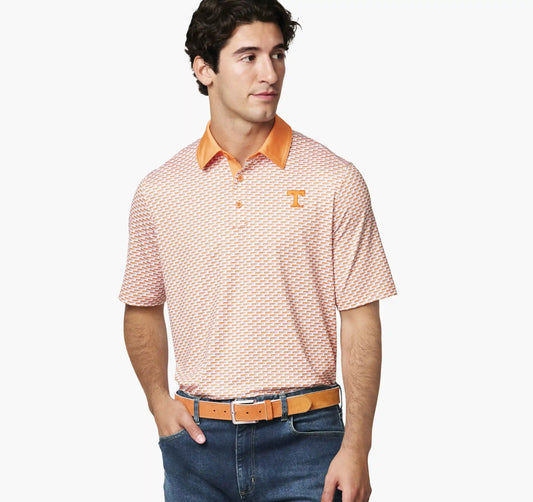 Collegiate XC+™ State Print Polo - University of Tennessee - Orange