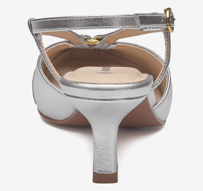 Lindsey Ring Slingback - Gold Multi Metallic Sheepskin