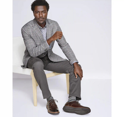 XC Flex® Pinnacle Knit Blazer - Gray Plaid
