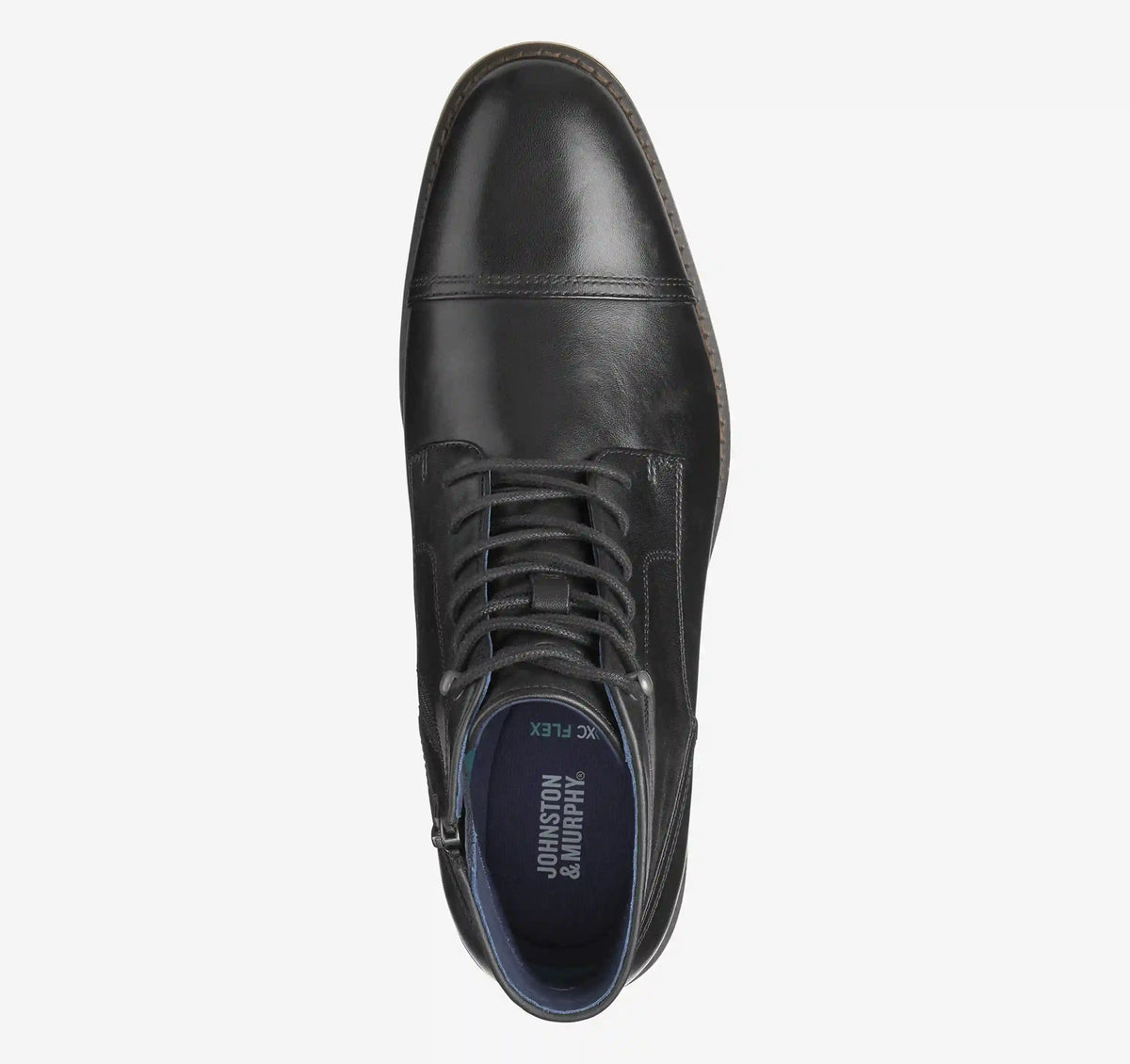 XC Flex® Daylen Cap Toe Boot - Black Hand-Finished Full-Grain Leather