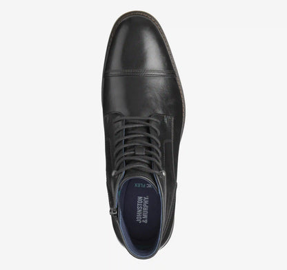 XC Flex® Daylen Cap Toe Boot - Black Hand-Finished Full-Grain Leather