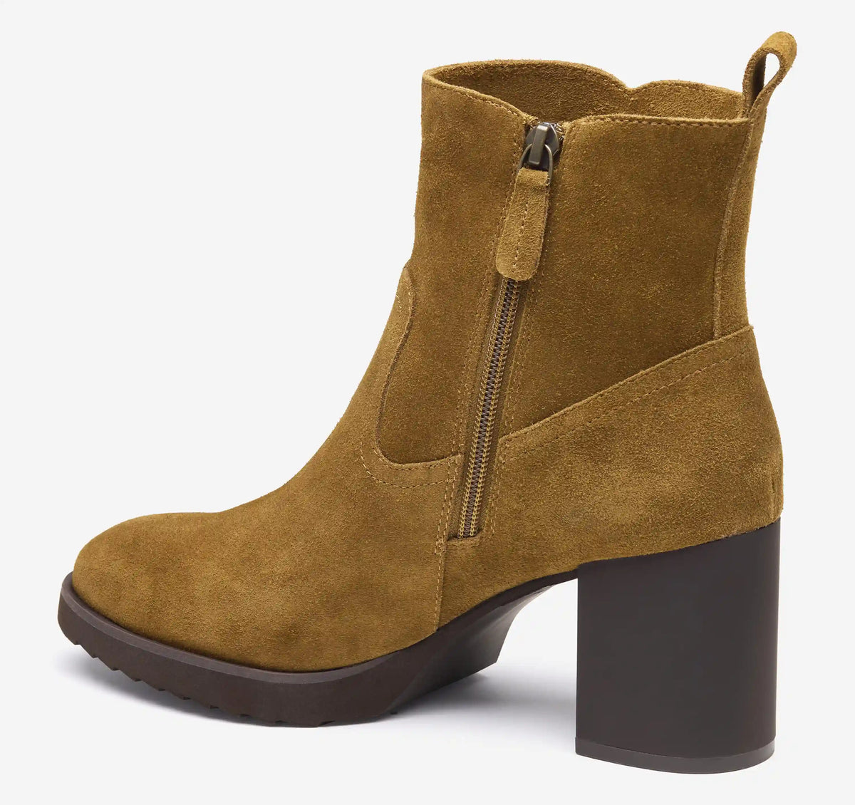 Izzie Bootie - Whiskey Waterproof Suede
